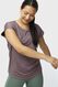 dames sport t-shirt mesh taupe - 1000027616 - HEMA