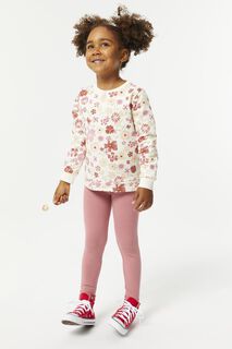 Kinder Legging Biologisch Katoen Roze (roze)