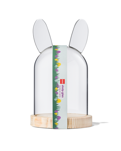 stolp glas met konijnenoren - 25850093 - HEMA