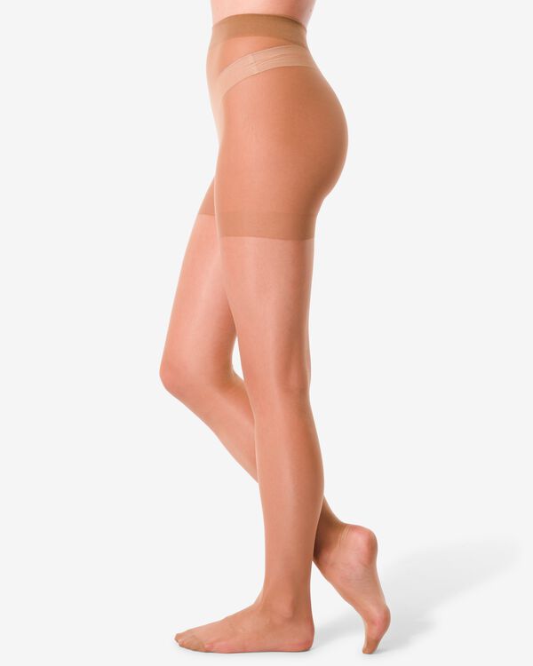 pantys glanzend 15denier - 2 stuks naturel naturel - 1000000760 - HEMA