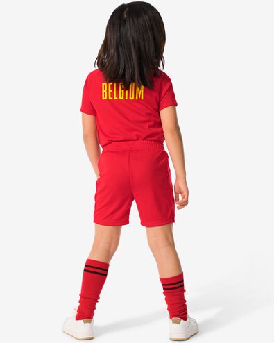 kinder korte sportbroek België rood - 36030608RED - HEMA