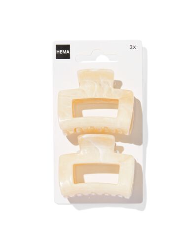 haarklemmen 5 cm - 2 stuks marmer - 11870071 - HEMA