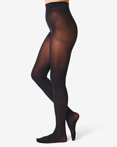 temp tech panty 40denier zwart zwart - 1000001105 - HEMA