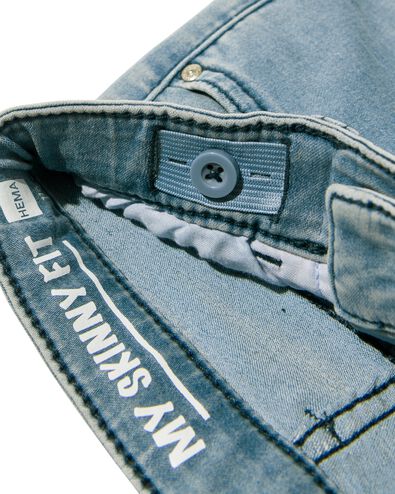 kinder jeans skinny fit lichtblauw 104 - 30863265 - HEMA