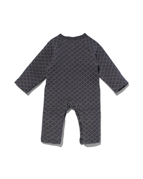 newborn jumpsuit grijs 74 - 33438335 - HEMA