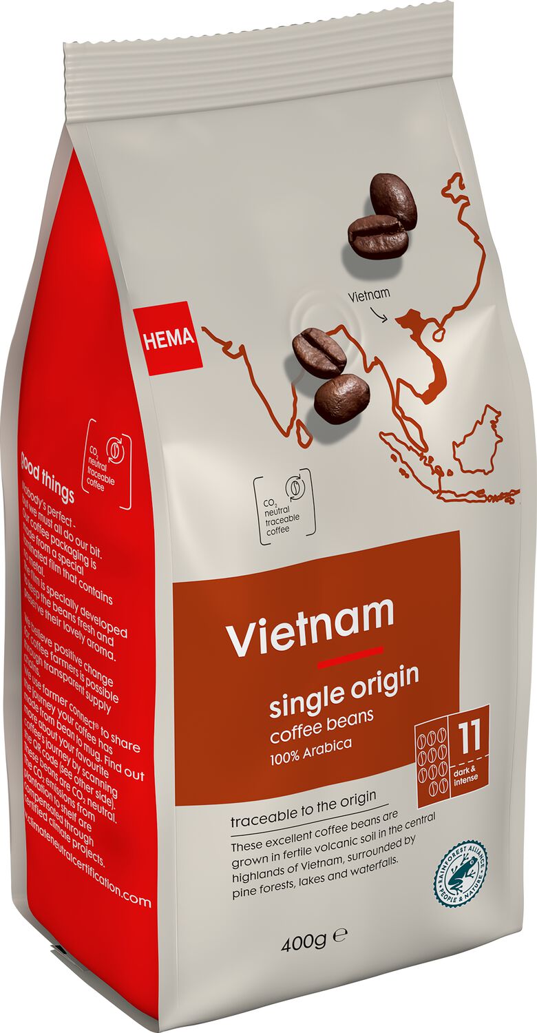 HEMA Koffiebonen Vietnam 400 Gram