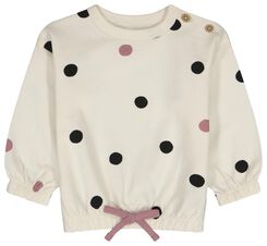 baby sweater met stippen gebroken wit gebroken wit - 1000028589 - HEMA