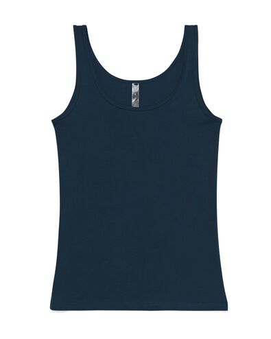dameshemd donkerblauw M - 19604033 - HEMA