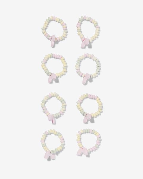 regenboog snoep armbanden - 8 stuks - 10200042 - HEMA