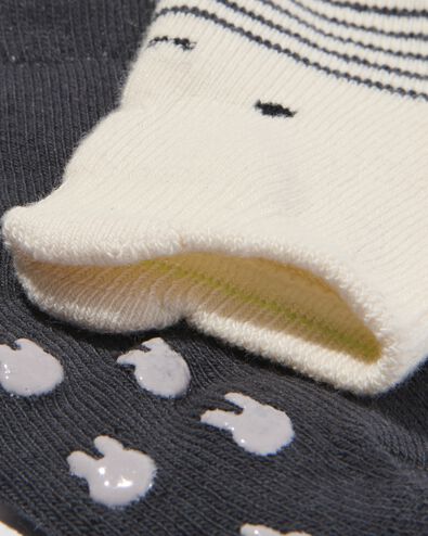 nijntje baby sokken terry - 2 paar grijs 3-6 m - 4720042 - HEMA