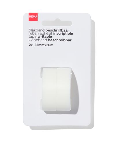 beschrijfbaar plakband - 2 stuks - 14820035 - HEMA
