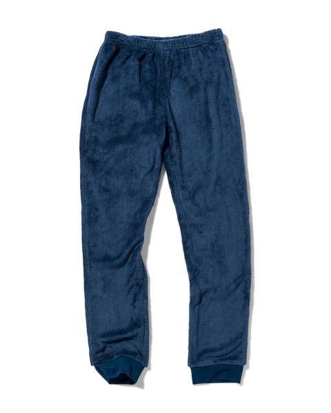 kinder pyjama fleece fietsen donkerblauw donkerblauw - 1000028972 - HEMA