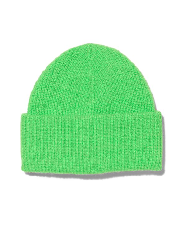 dames muts beanie met wol - 16440066 - HEMA