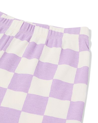 kinder shortama rib ruiten paars paars - 23030680PURPLE - HEMA