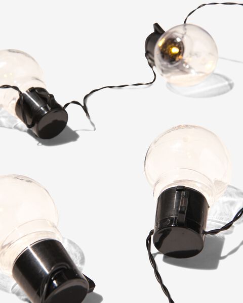 lichtsnoer 9m met 20 warm witte lampjes met adapter - 41810486 - HEMA