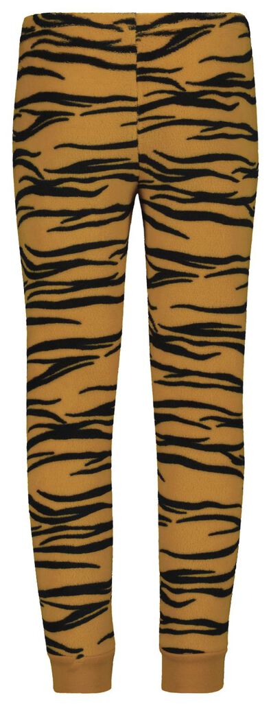kinder pyjama fleece cheetah bruin 98/104 - 23020162 - HEMA