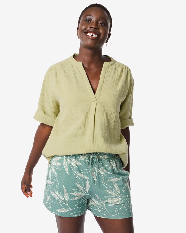 dames top Lynn lichtgroen lichtgroen - 1000031618 - HEMA