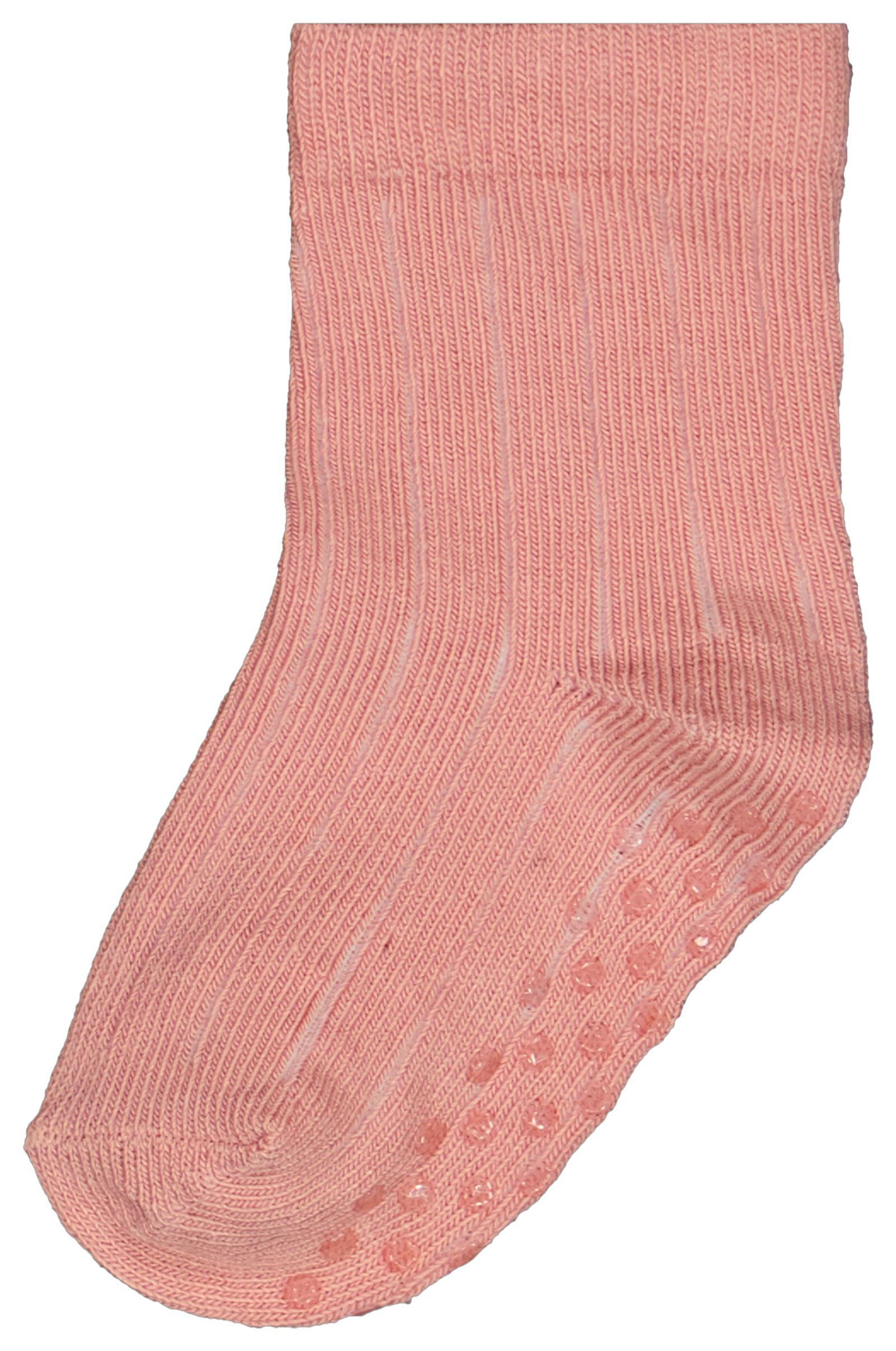 baby sokken met bamboe - 5 paar roze 6-12 m - 4720442 - HEMA