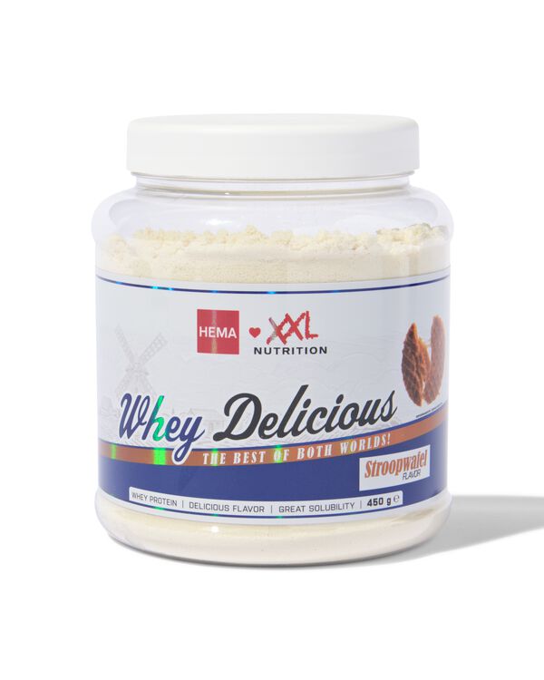XXL Nutrition Whey Delicious stroopwafel 450gram - 17940002 - HEMA
