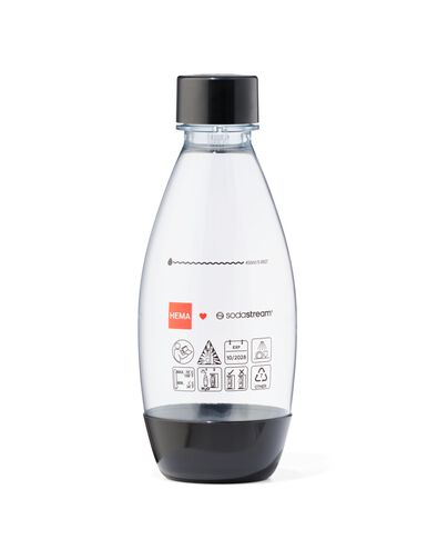 SodaStream kunststof fles 0.5L zwart - 80405221 - HEMA