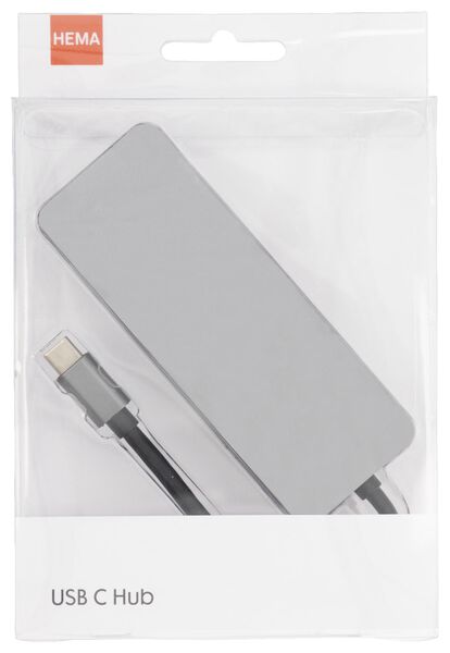 USB C hub grijs - 39630168 - HEMA