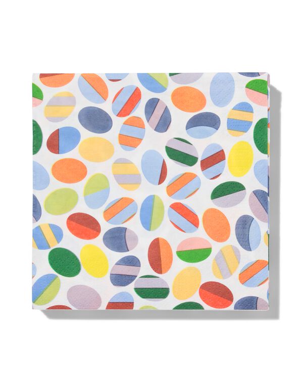 servetten 33x33 papier eitjes - 25830042 - HEMA
