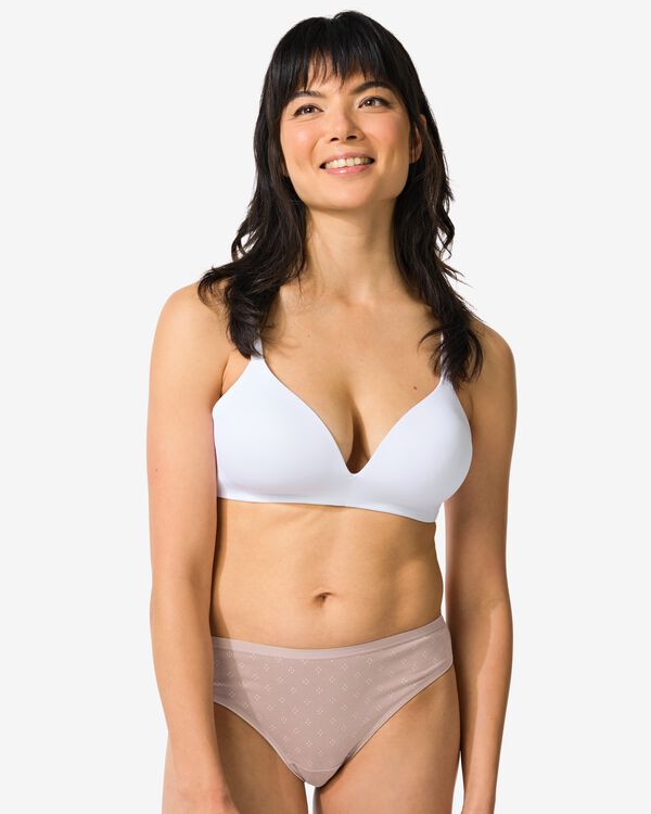 dames strings stretch katoen - 2 stuks lichtbruin lichtbruin - 19620575LIGHTBROWN - HEMA