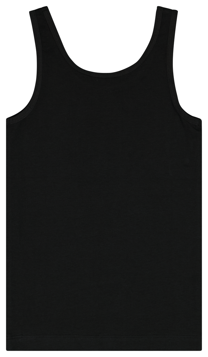 kinderhemden katoen/stretch stip - 2 stuks zwart/wit - 1000025646 - HEMA