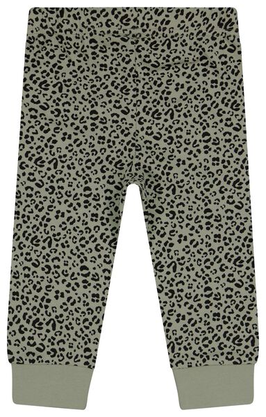 baby pyjama set dino/luipaard - 2 stuks groen groen - 1000026429 - HEMA