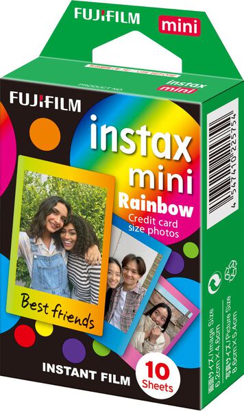 kat tyfoon Verstikkend Fujifilm instax mini fotopapier rainbow 10-pak - HEMA