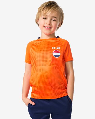 kindervoetbalshirt oranje oranje - 30660006ORANGE - HEMA