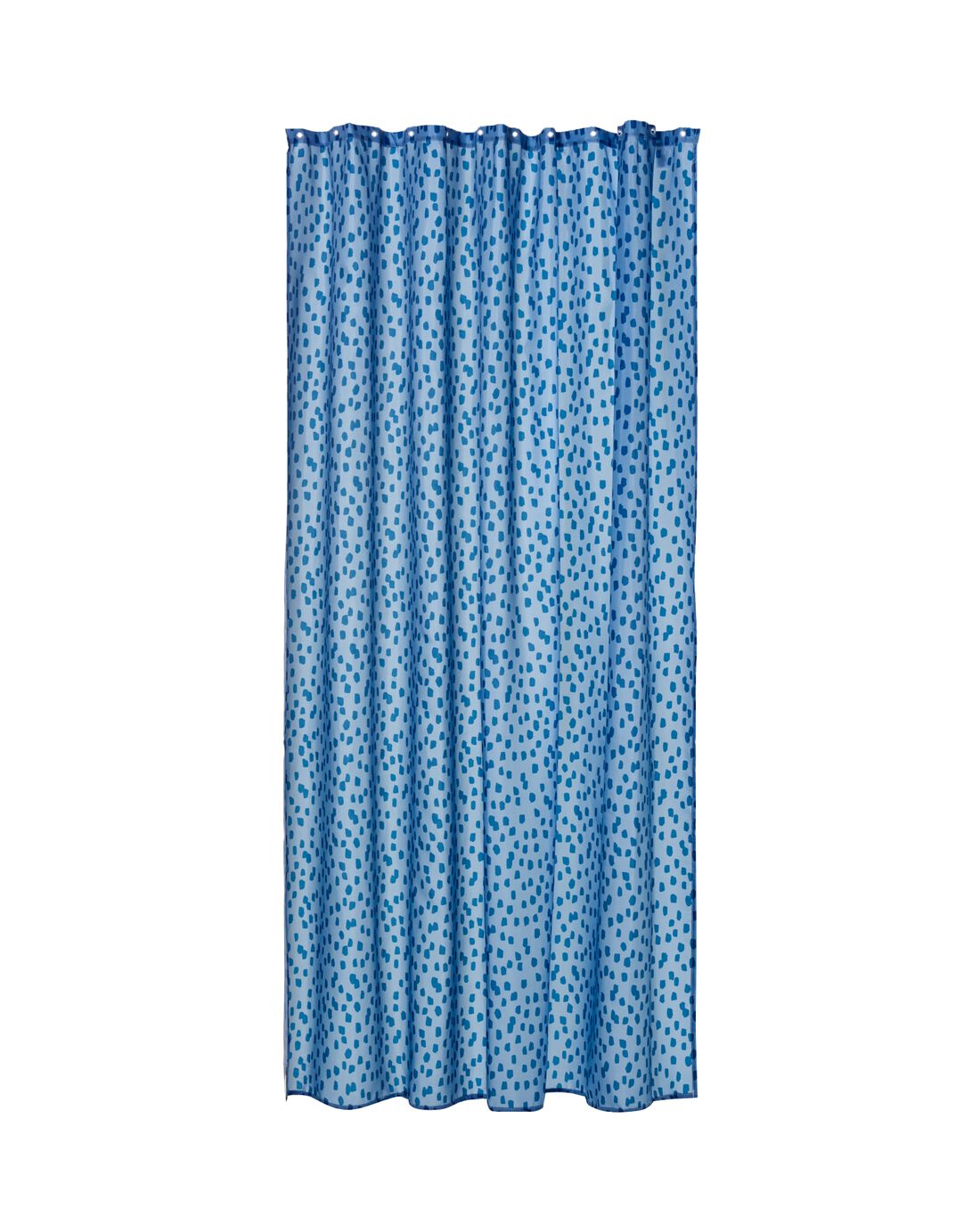 Image of HEMA Douchegordijn 180x200 Recycled Polyester Druppels (blauw)