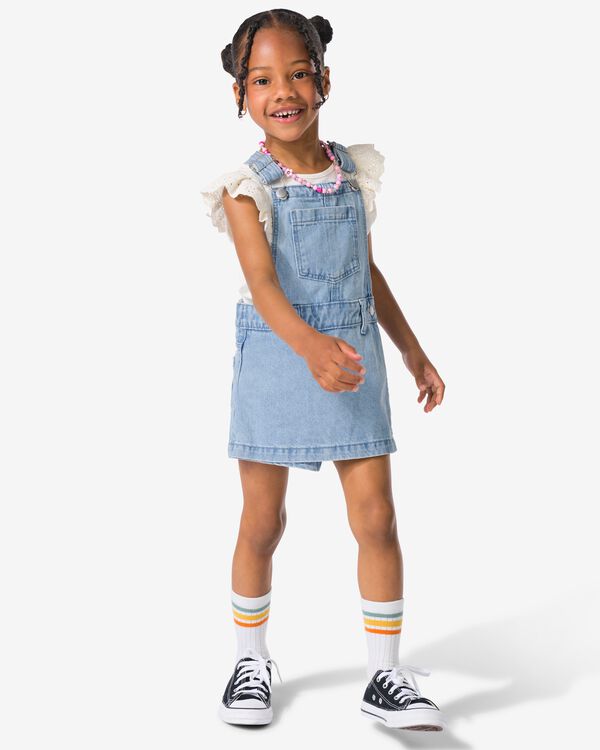 kindertuinbroekrok denim blauw blauw - 30897700BLUE - HEMA