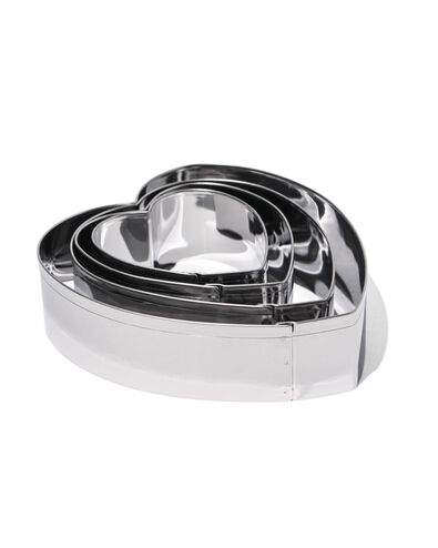 koekjesvormen hart - 4 stuks - 25250065 - HEMA