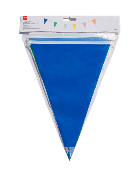 vlaggenlijn plastic kleurrijk 10m - 14230103 - HEMA