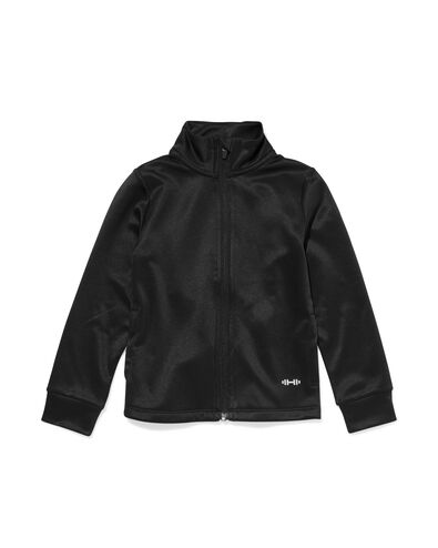 kindertrainingsjas  zwart zwart - 30660129BLACK - HEMA