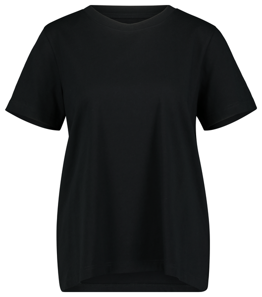 dames t-shirt zwart zwart - 1000023509 - HEMA