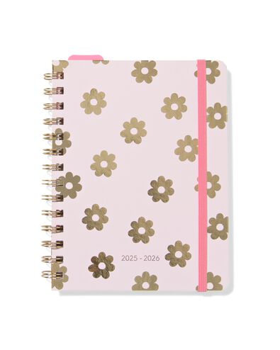 schoolagenda 25-26 A5 karton bloem - 14580185 - HEMA