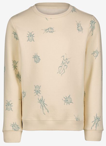 kinder sweater met insecten gebroken wit - 1000029036 - HEMA