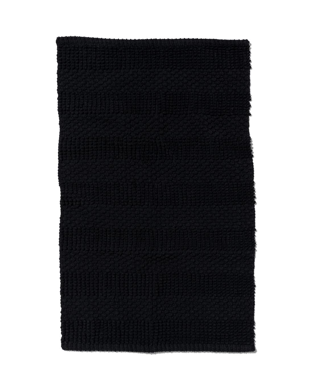 HEMA Badmat 50x80 Strepen Zwart (zwart)