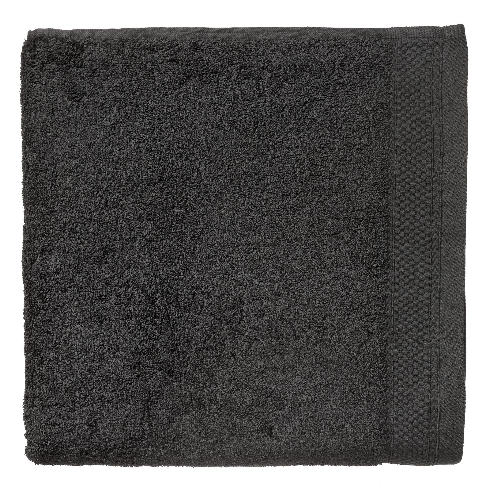 handdoek - 70 x 140 cm - hotelkwaliteit - donkergrijs - 5217015 - HEMA