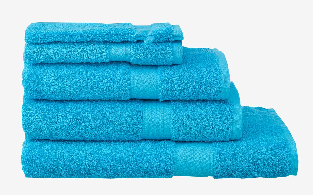 handdoeken - zware kwaliteit aqua - 1000015177 - HEMA