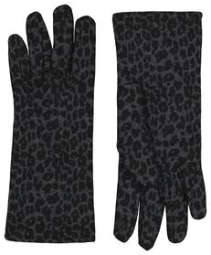 dameshandschoenen touchscreen donkergrijs donkergrijs - 1000015616 - HEMA