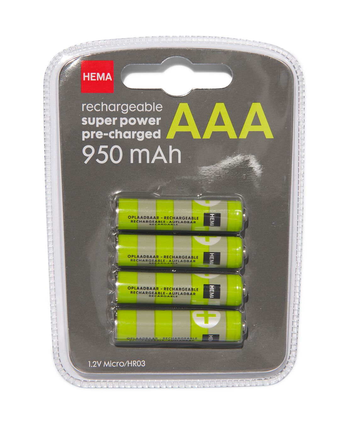 HEMA 4-pak Oplaadbare Batterijen