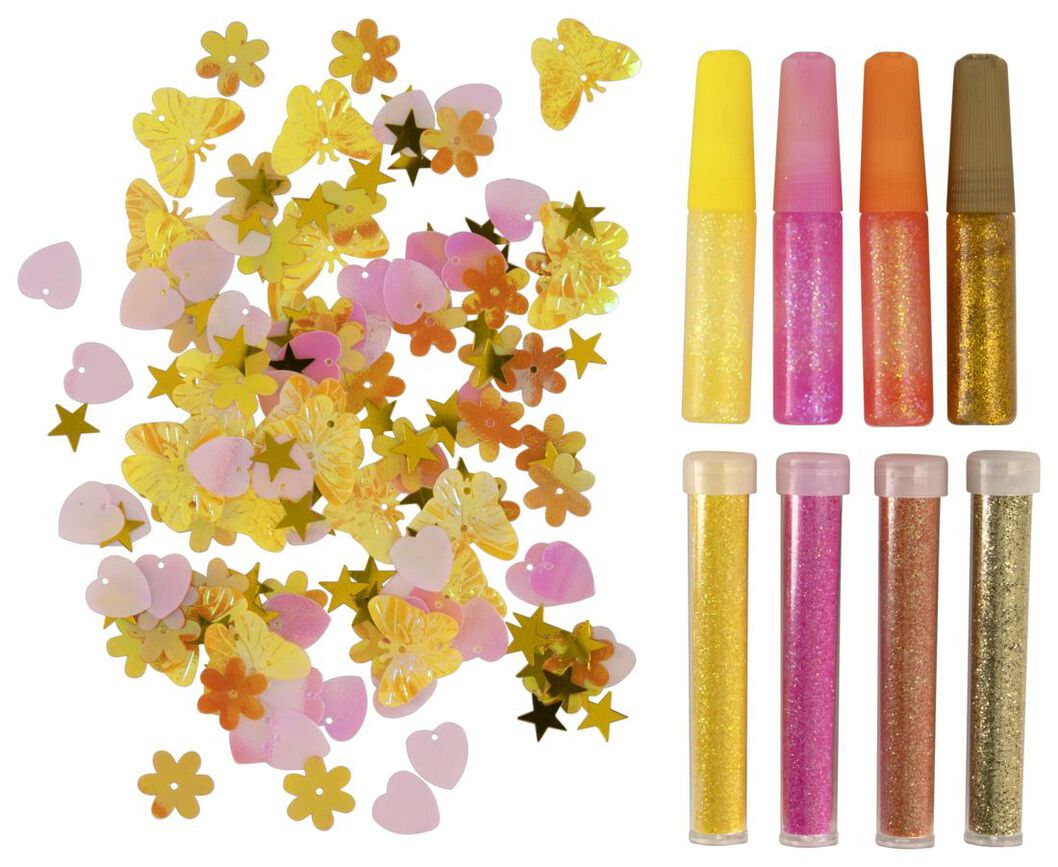 knutselzak glitter roze - 15900050 - HEMA