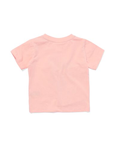 baby t-shirt bloem perzik 86 - 33043755 - HEMA