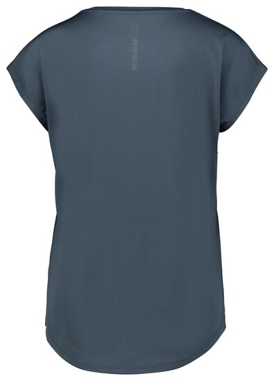 dames sport t-shirt mesh middenblauw - 1000028840 - HEMA