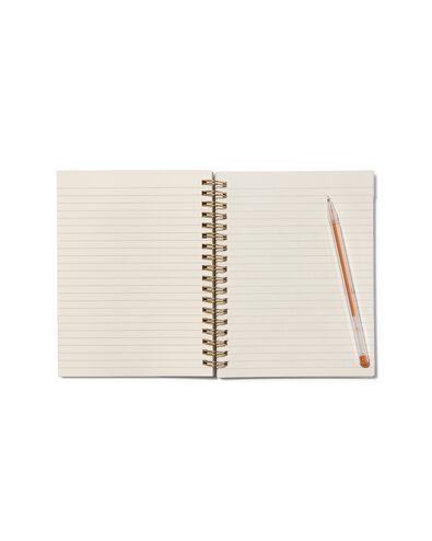 insteek notitieboek met spiraal 16.5x12.5 gelinieerd - 14183113 - HEMA