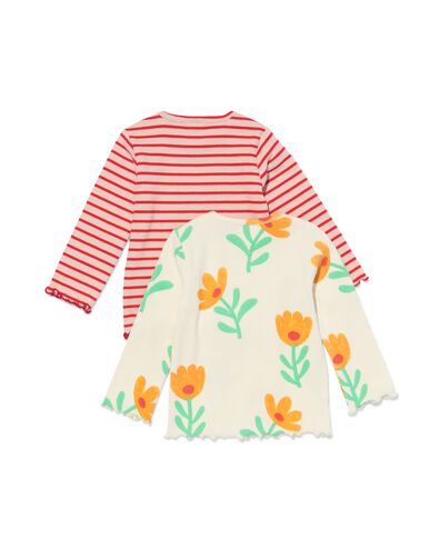 babyshirts rib - 2 stuks lichtroze - 33058450LIGHTPINK - HEMA