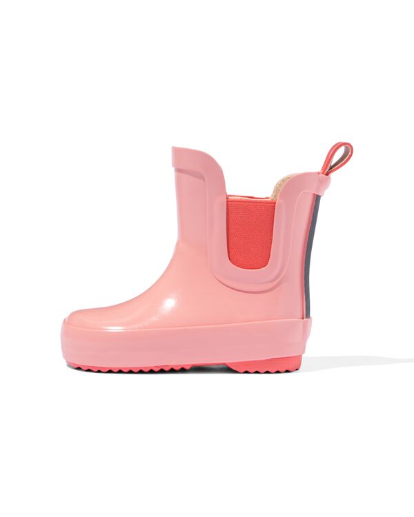 baby regenlaarzen rubber roze koraal koraal - 33240150CORAL - HEMA